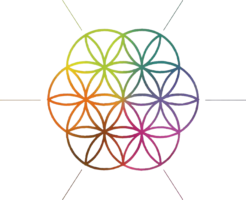 Flower of Life with energy lines